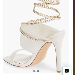 Brand New Size 10 Women’s Lace Up Sandals With Gold Details